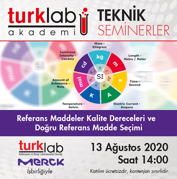 TURKLAB Teknik Seminerler “Referans Maddeler Kalite Dereceleri ve Doğru Referans Madde Seçimi“