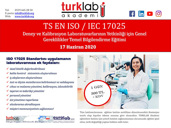 TURKLAB Akademi Online ISO/IEC 17025 Eğitimi