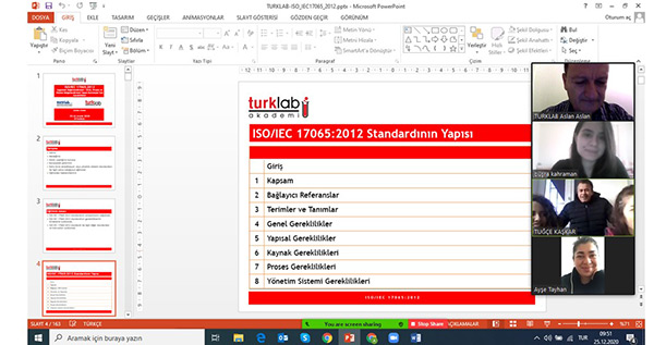 ISO/IEC 17065:2012 Uygunluk  Değerlendirmesi - Ürün, Proses ve Hizmet Belgelendirmesi Yapan Kuruluşlar İçin Gereklilikler Eğitimi