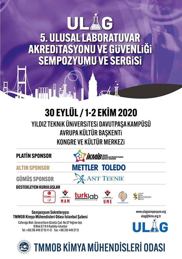 5.Ulusal Laboratuvar Akreditasyonu ve Güvenliği Sempozyumu Ertelendi.