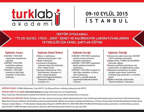 TURKLAB Akademi Eğitimleri Devam Ediyor...