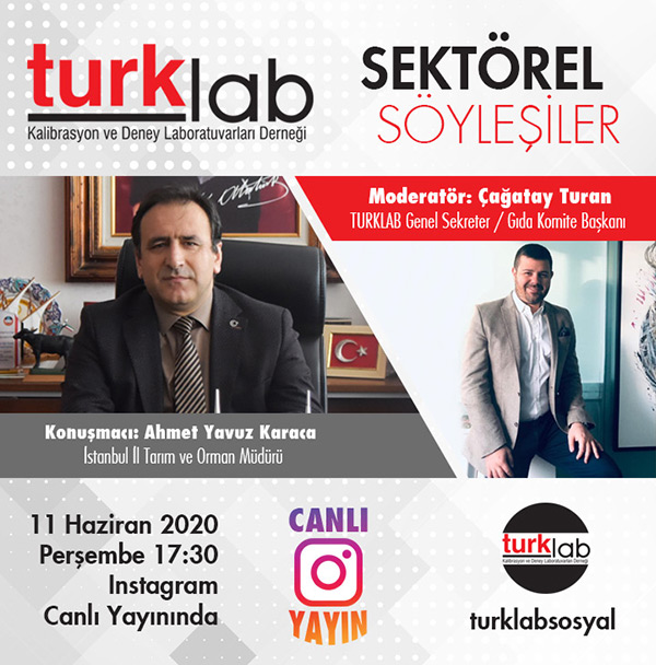 TURKLAB Sektörel Söyleşiler Programına Başlıyoruz. 11 Haziran 2020